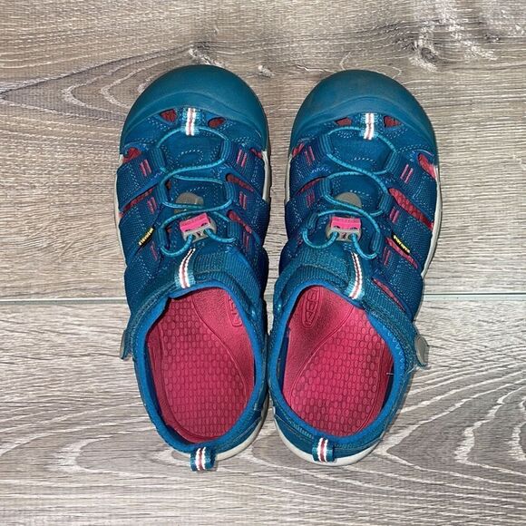 Keen Newport H2 Deep Lagoon Bright Pink Big Girls Sz 4 Waterproof Hiking Sandals - Picture 5 of 11